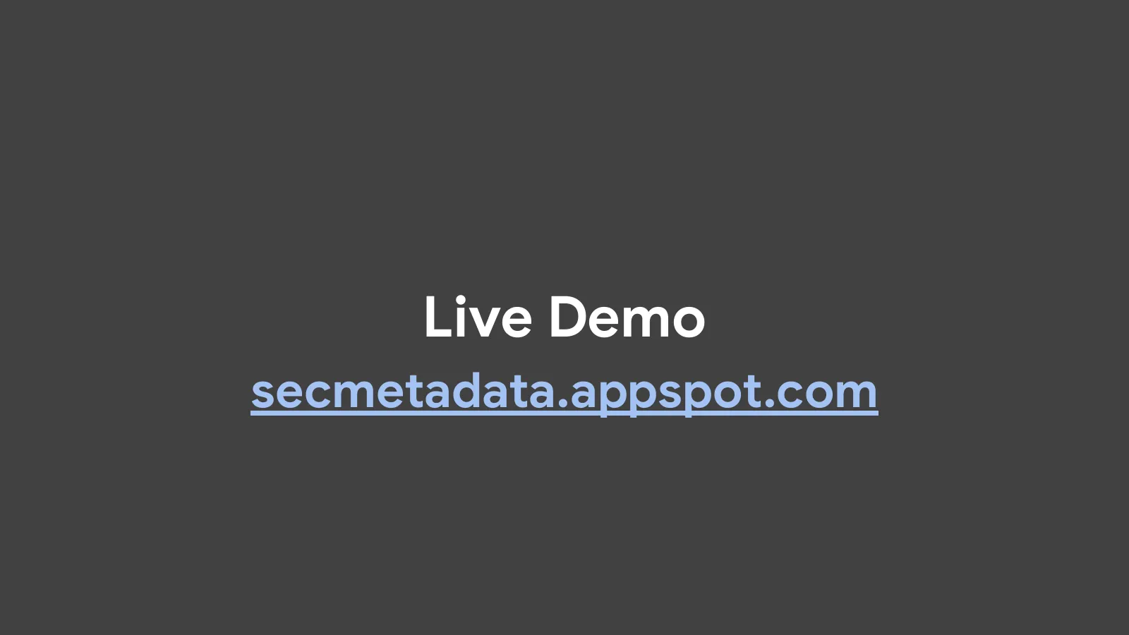 Slide 24: Live Demo