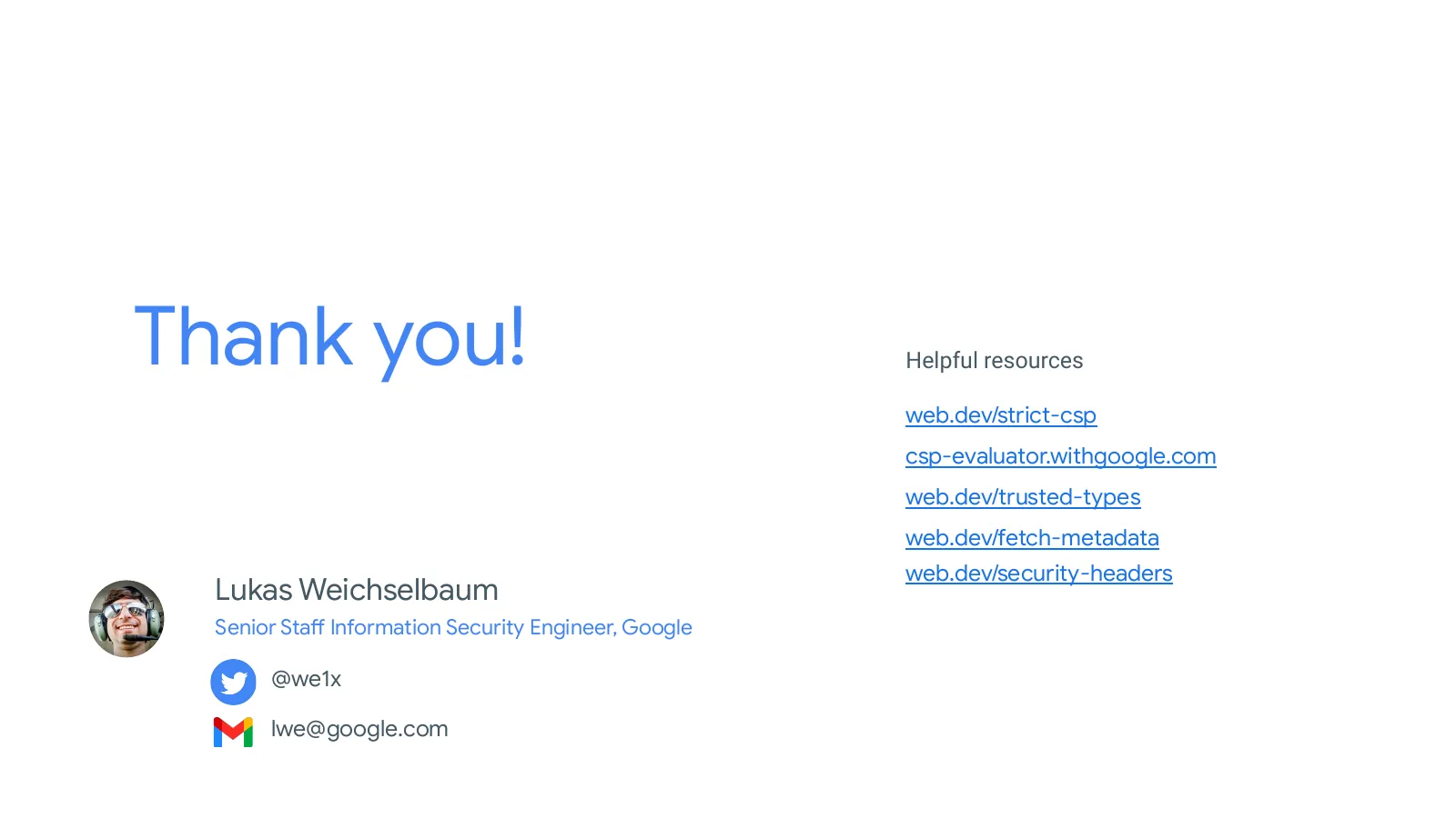 Slide 75: Thank you! Helpful resources
