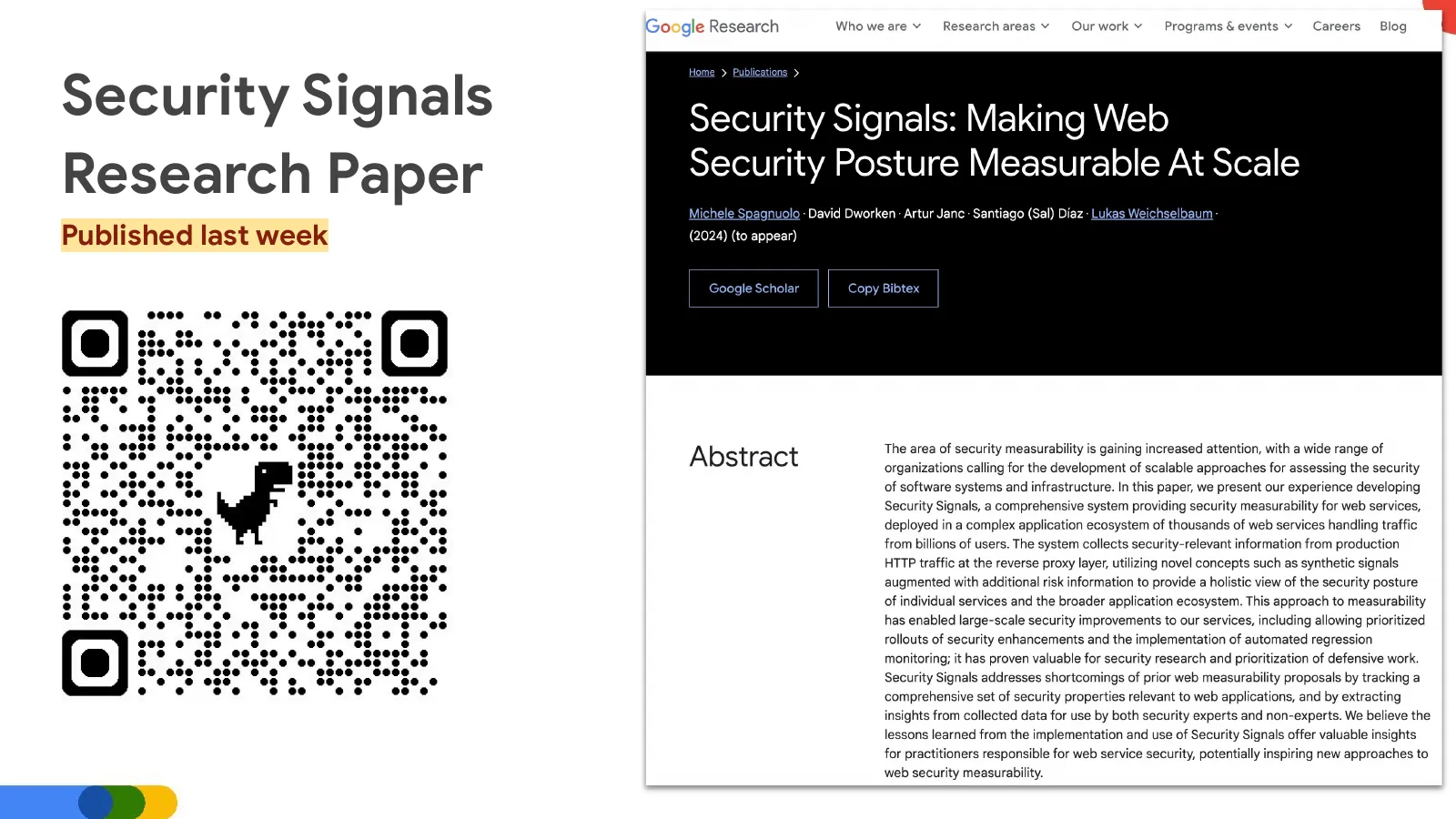 Slide 69: Security Signals