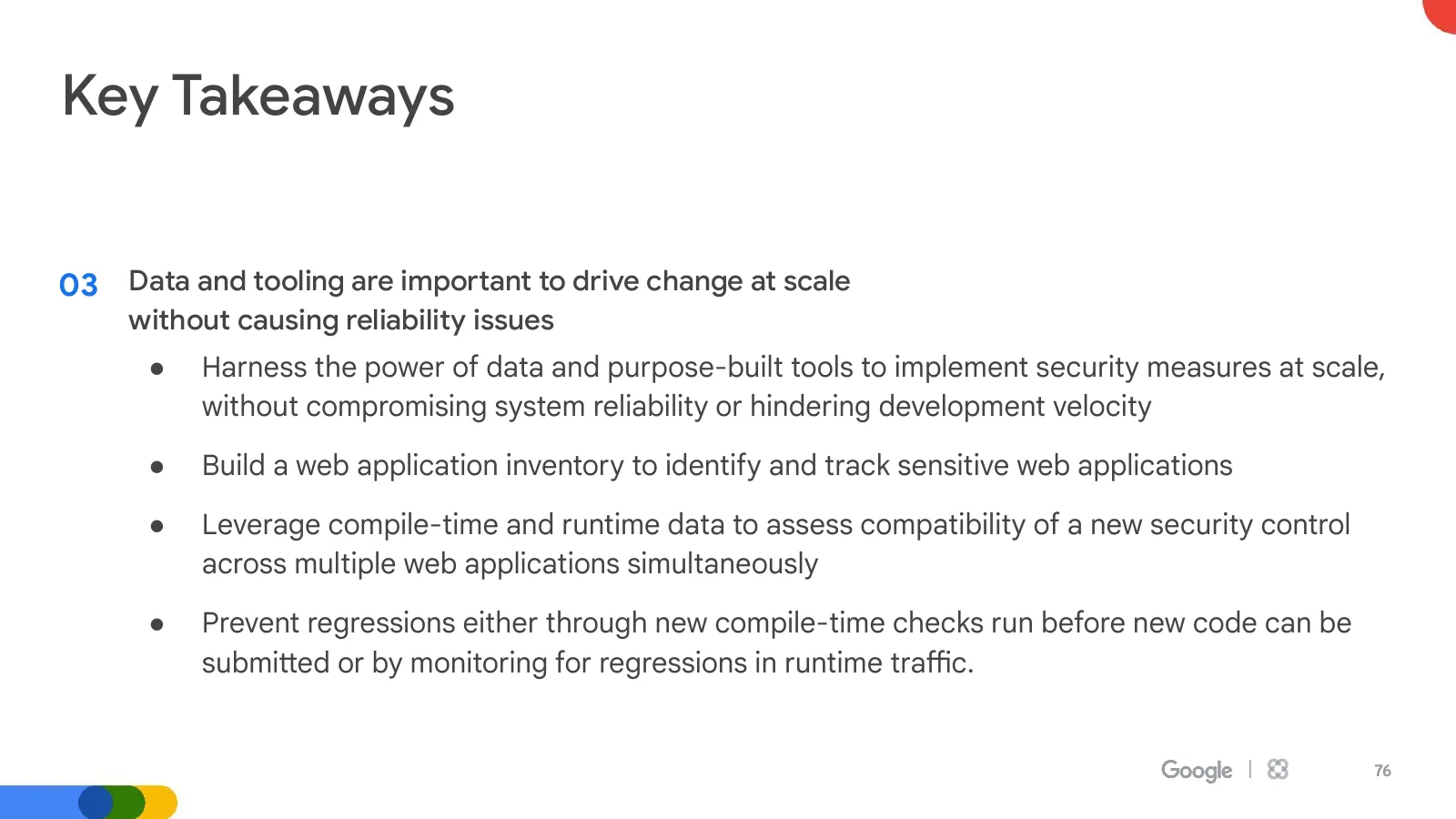 Slide 76: Key Takeaways (continued)