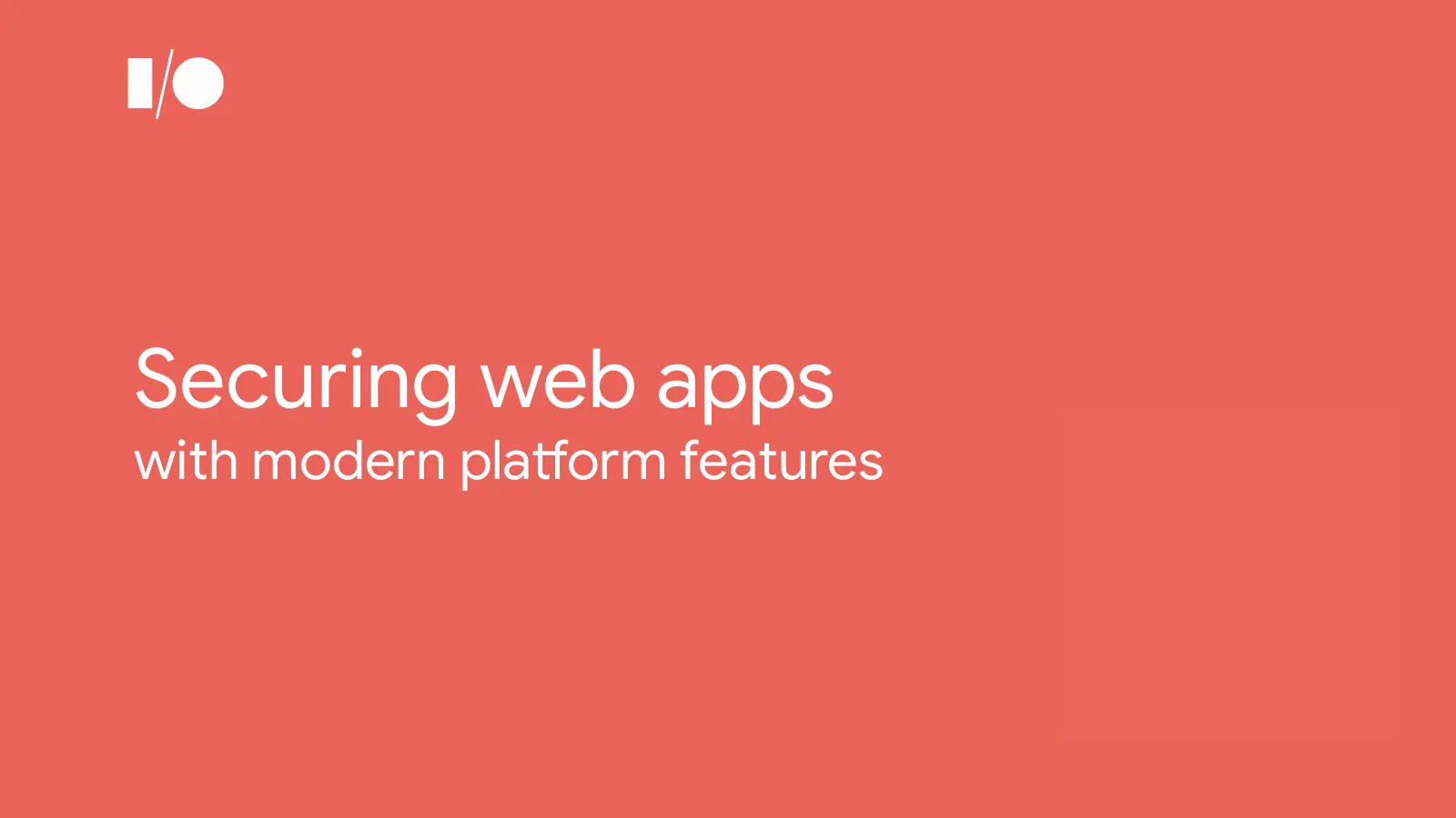 Slide 1: Securing web apps