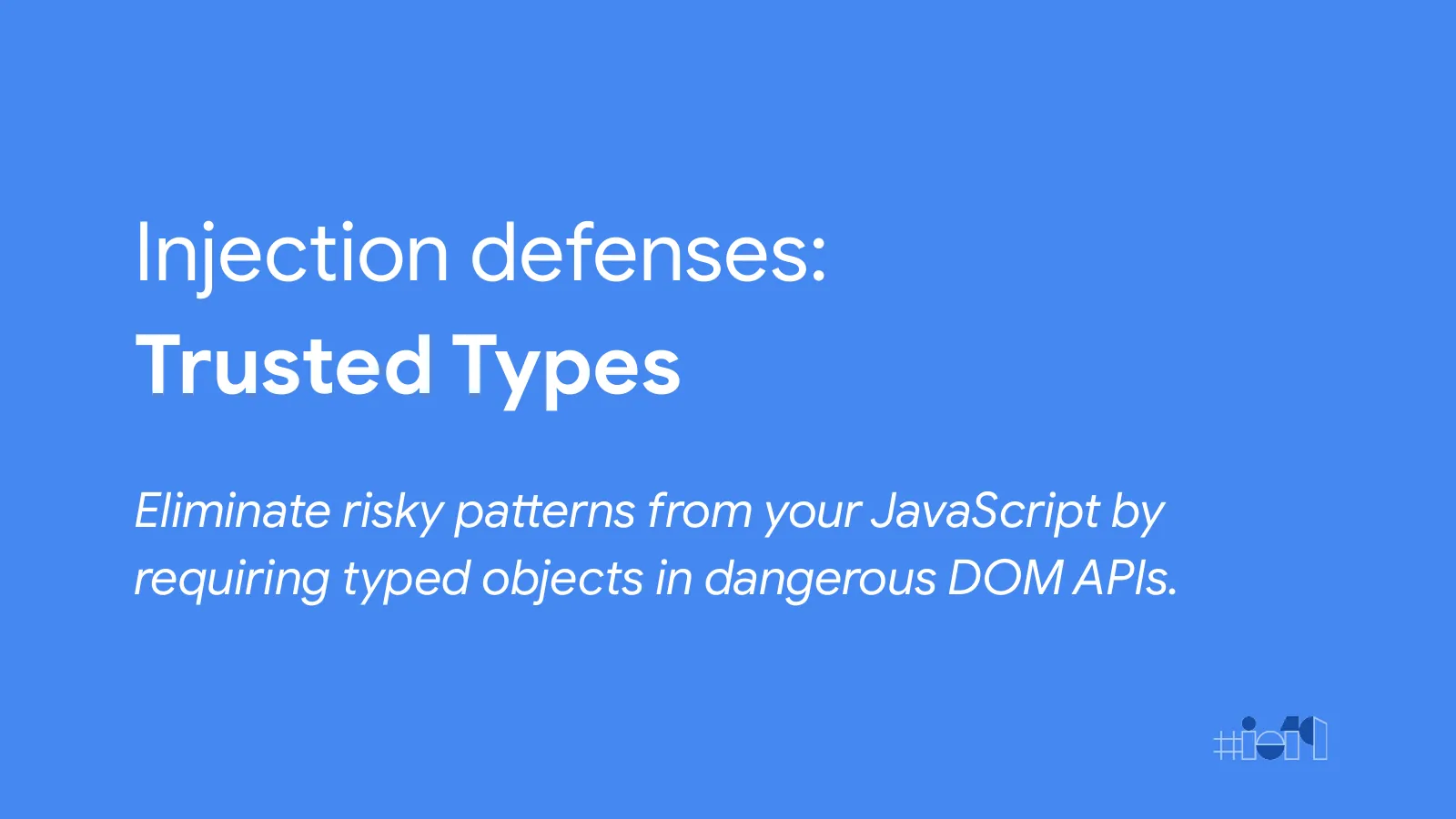 Slide 33: Injection defenses: