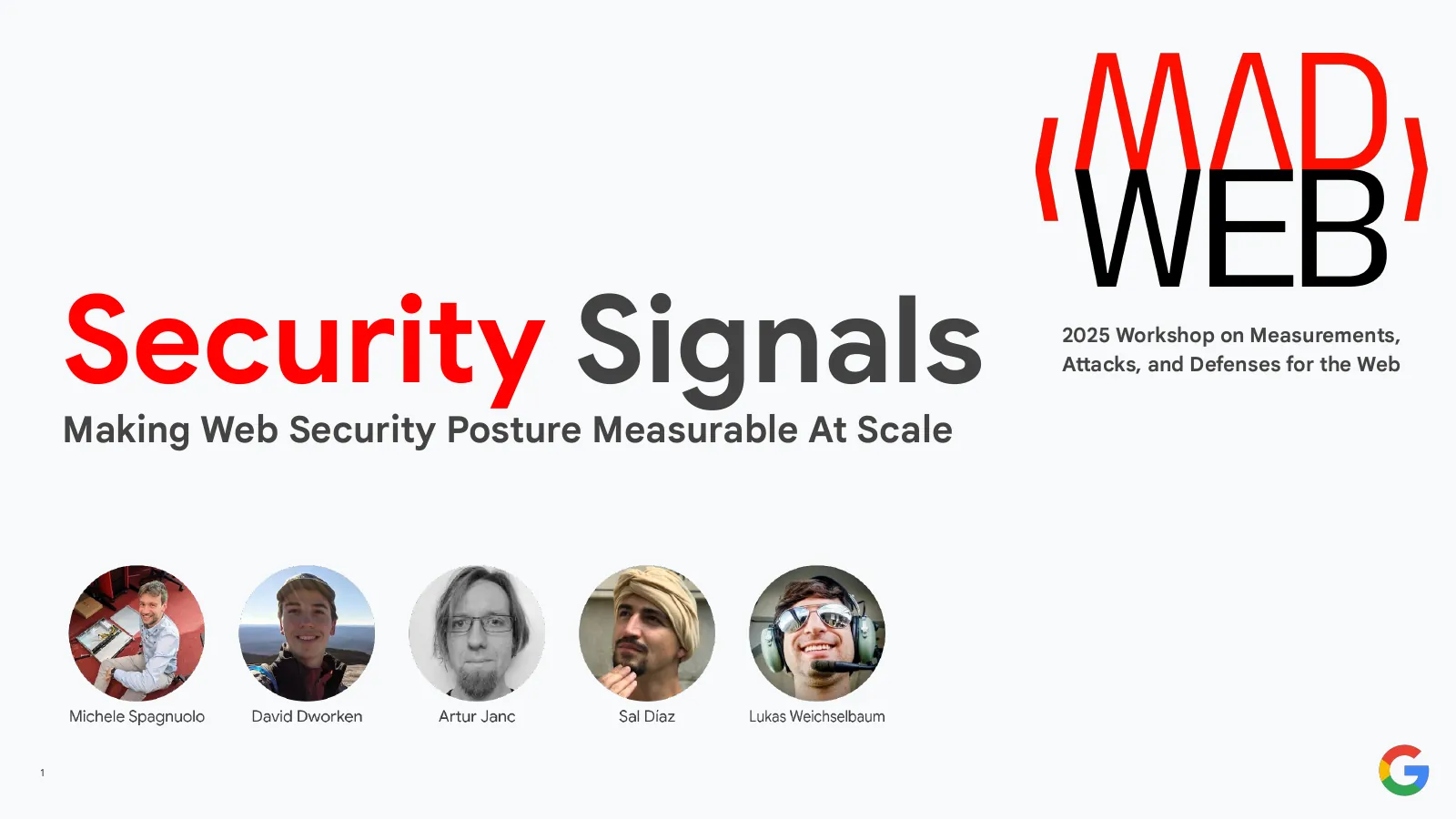 Slide 1: Security Signals
